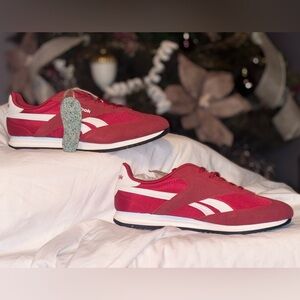 Reebok Red and White Athletic Shoes